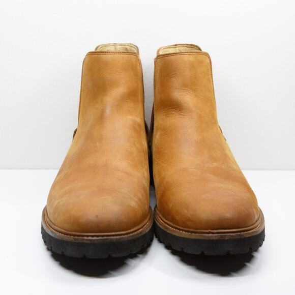 SAMUEL HUBBARD 24 Seven Nubuck Leather Chelsea Boots Vibram Sole Tan Mens 11.5 - Picture 3 of 9